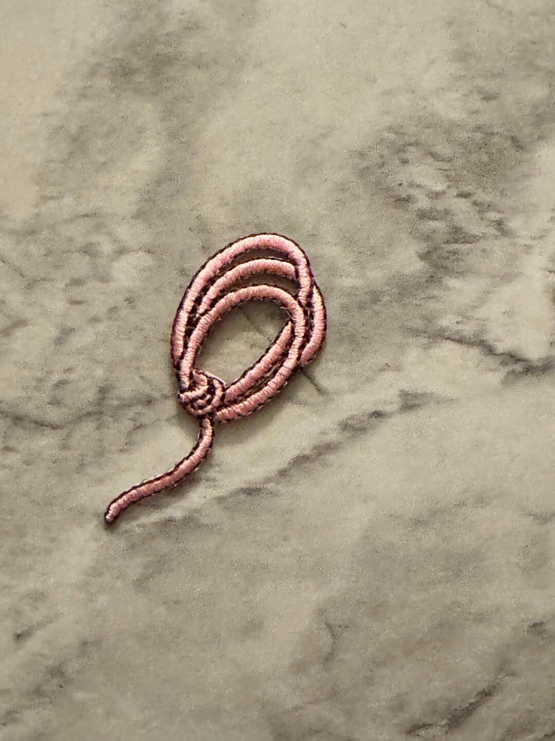 Pink Embroidered Rope Applique (7/8