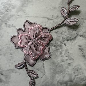 Pink Flower Vine Patch