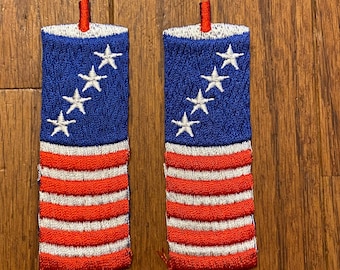 Firecracker Iron On Patch Set of 2