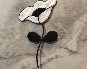Black and White Flower Patch
