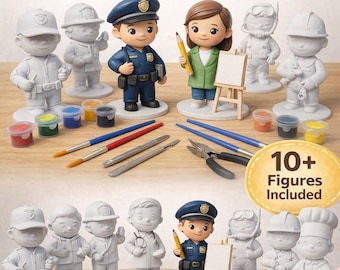 Beruf Figuren STL Bundle | 3D Druck Dateien - Miniaturen