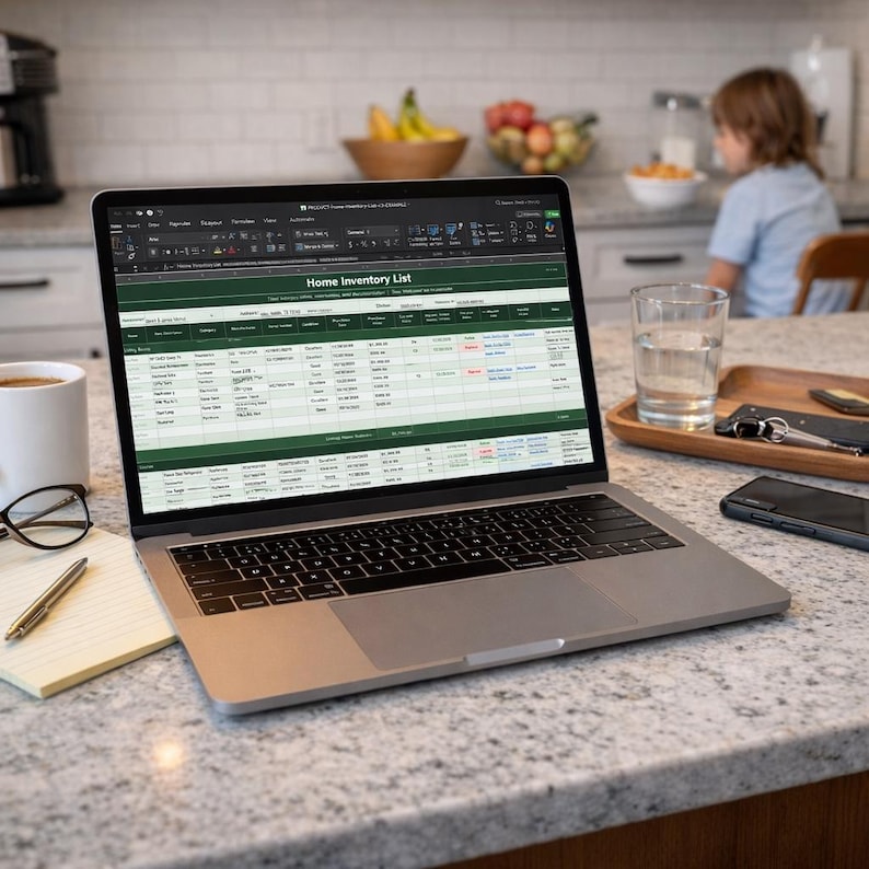 Home Inventory Spreadsheet Bundle | Excel + Printable PDF | Home ...