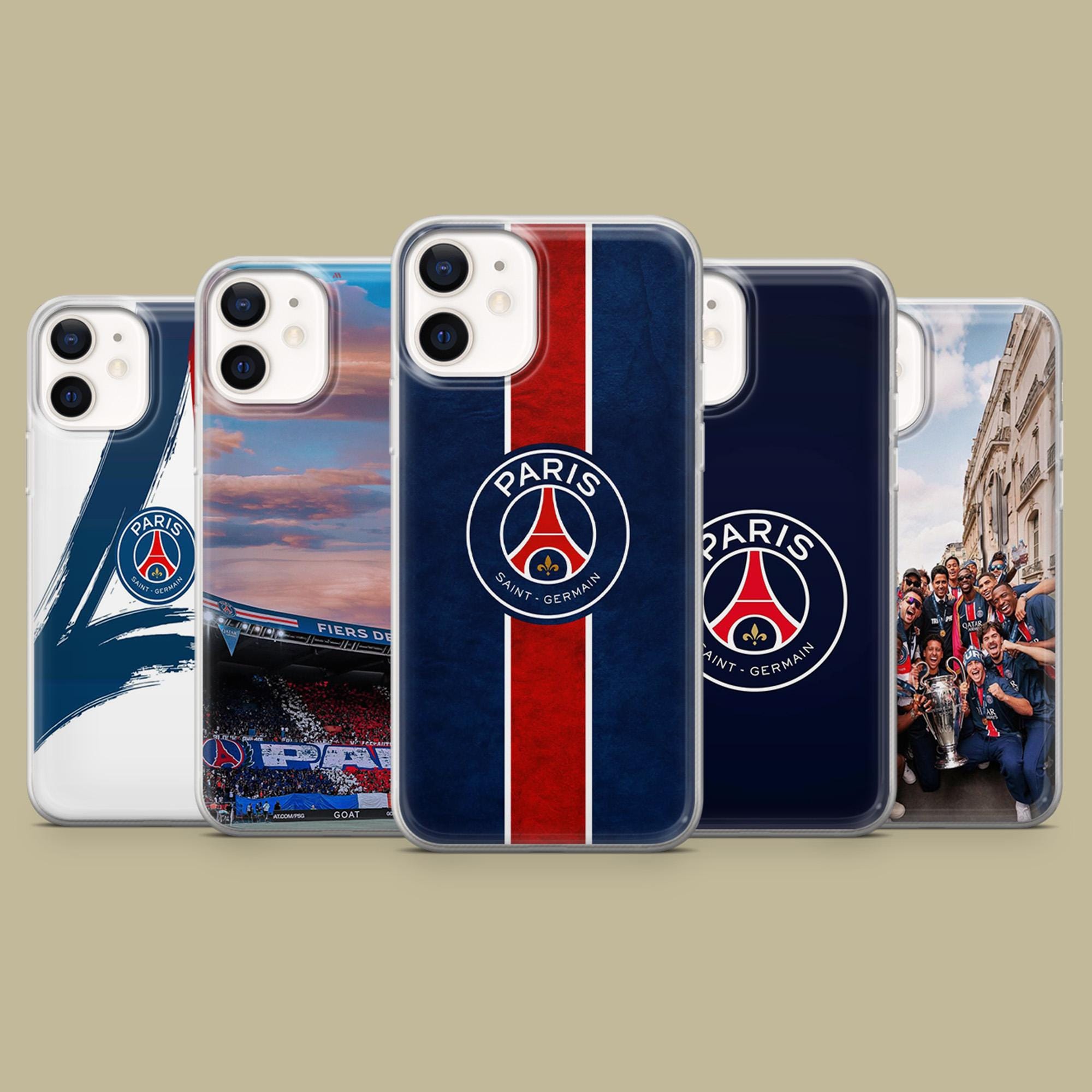 Coque IPhone SE 2022 PSG Mbappé 7 Paris - Silicone Bumper Protection Noir