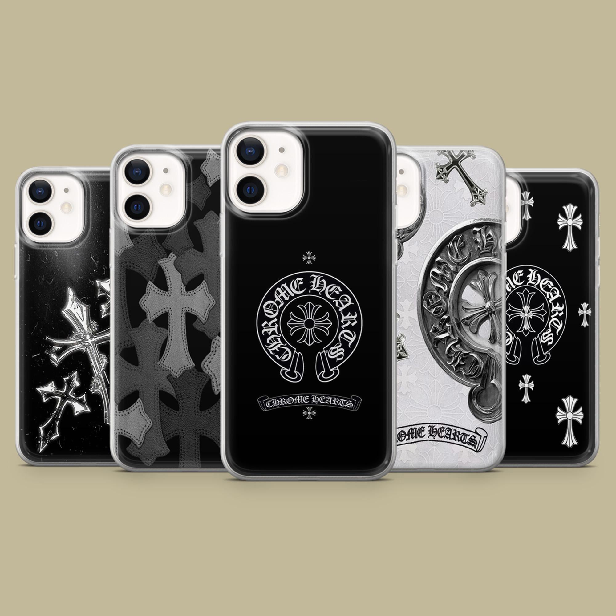 Chrom hearts ケース Chrome Hearts Black Leather Cosmetic Case Jewelry Box - SRM