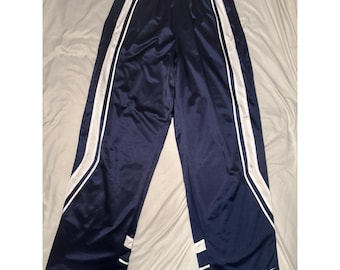 Vintage Nike Side Snap Basketball/Track Tearaways Navy Blue XXL