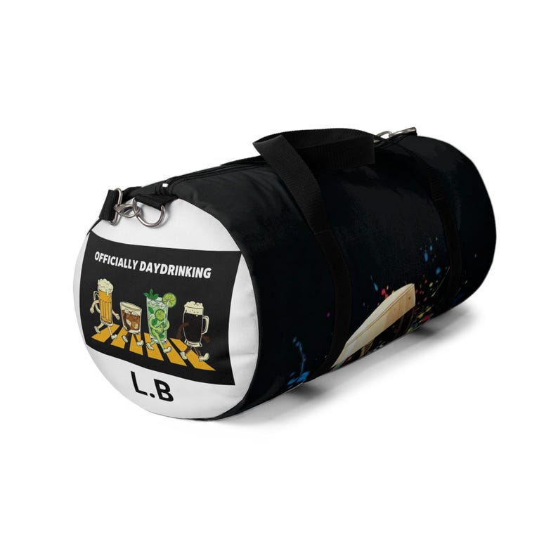 PERSONALIZED Custom Guinness Pint Illustration Duffel Bag | Beer Pub Sports Tote, sports travel bag,rucksack,gearbag image 3