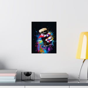 Colorful Hand Holding Guinness Pint Poster | Matte Vertical Poster image 8
