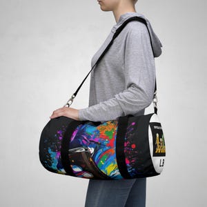 PERSONALIZED Custom Guinness Pint Illustration Duffel Bag | Beer Pub Sports Tote, sports travel bag,rucksack,gearbag image 15