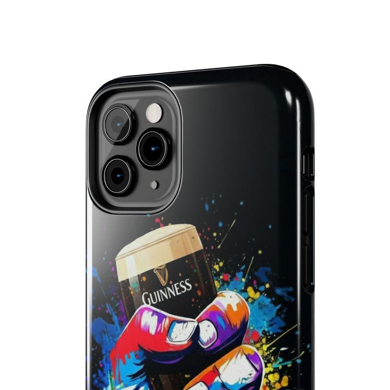 Colorful Guinness Pint Phone Case | Street Art Style Tough Phone Cover image 10