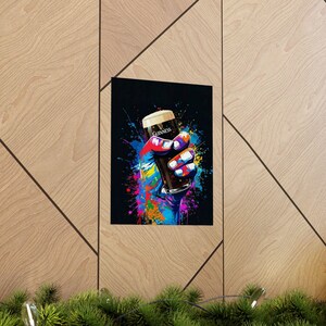 Colorful Hand Holding Guinness Pint Poster | Matte Vertical Poster image 6