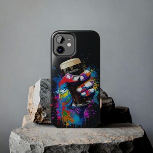 Colorful Guinness Pint Phone Case | Street Art Style Tough Phone Cover image 17
