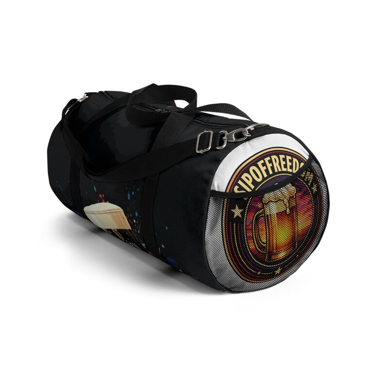 PERSONALIZED Custom Guinness Pint Illustration Duffel Bag | Beer Pub Sports Tote, sports travel bag,rucksack,gearbag image 4