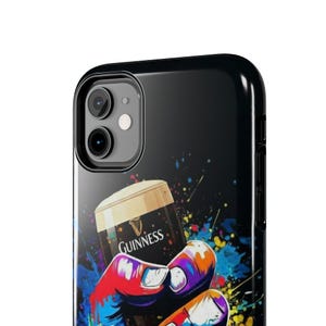 Colorful Guinness Pint Phone Case | Street Art Style Tough Phone Cover image 4