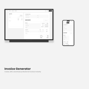 Invoice Generator for Small Business | Editable HTML Template | Instant PDF Download