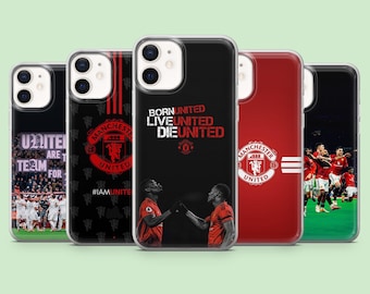Manchester United Phone Case Football PL Team Cover for iPhone 17Pro,16,15,14,13,12,Samsung S26,S25,S24,S23Fe,A16,A56,Pixel 10,9Pro