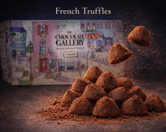 French Cocoa Truffles – Classic Original Flavor, Made in France, Gourmet Chocolate Gift Box