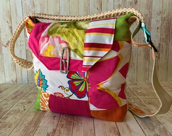 Shabby Chic Crossbody Bag: Handmade Upcycled Hippie Tote