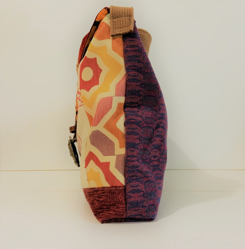 Messenger Bag Messenger Purse Messenger Tote Upcycled Etsy