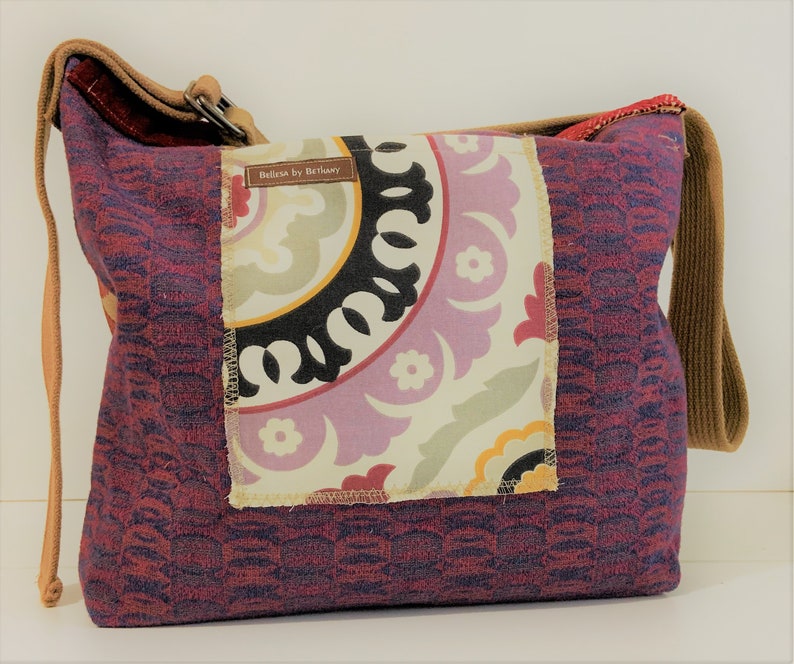 Messenger Bag Messenger Purse Messenger Tote Upcycled Etsy