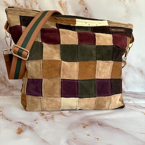 Bolso de cuero, bandolera de cuero, carteras recicladas, bolsos hechos a mano, bolsos cruzados, bolsos boho, cartera de cuero, bolso grande, bolso de mano de cuero
