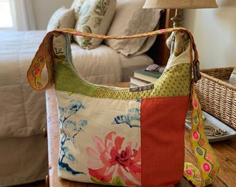 Handmade Hippie Crossbody Bag: Upcycled Boho Purse