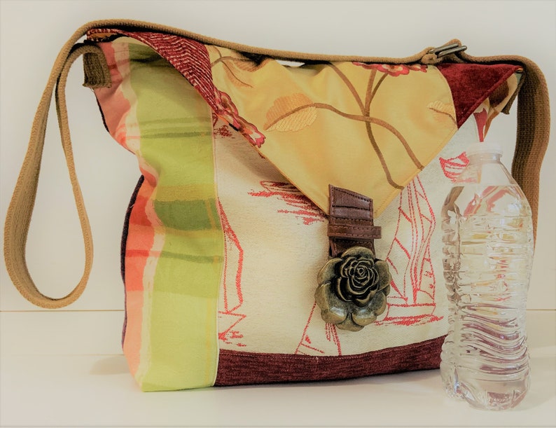 Messenger Bag Messenger Purse Messenger Tote Upcycled Etsy