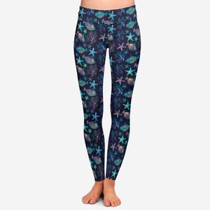 Ocean Swell Leggings Ocean Leggings, Ocean Print Leggings, Ocean