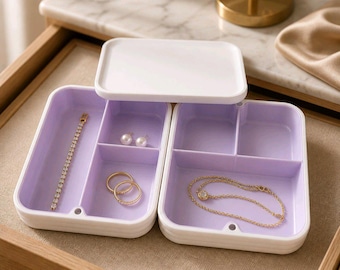 Cloud Box · XL / Caja de almacenamiento magnética modular / Organizador apilable impreso en 3D con tapa e insertos