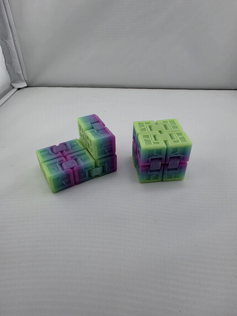 Infinity Cube Fidget Toy – Mosaic Folding Desk Sensory Stress Relief - Etsy