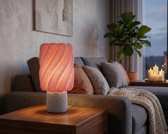 Lampa stołowa drukowana w 3D Sakura Bloom | Japońskie kwiatowe oświetlenie nocne