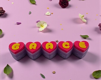 Llavero personalizado con pulsador en forma de corazón – Regalo antiestrés personalizado con pulsadores en forma de corazón