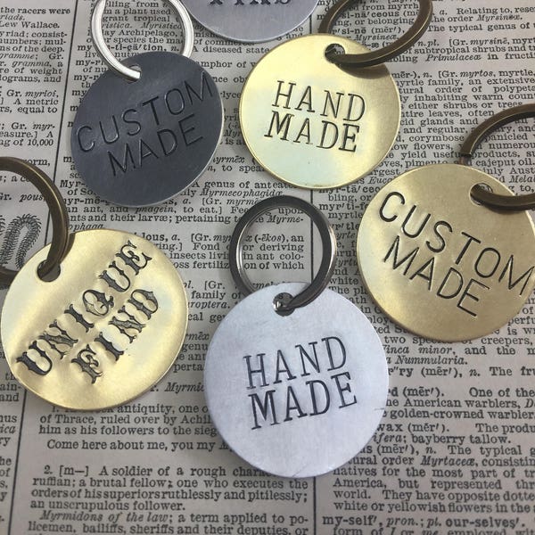 Brass Novelty Keychain Etsy