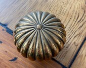 Antique Brassornate door knob - vintage salvaged doorknob - Antique knob - architectural hardware - old door knob antique door handle