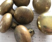 Antique brass door knob - vintage salvaged rustic doorknob - Antique knob - architectural hardware - old door knob antique door handle