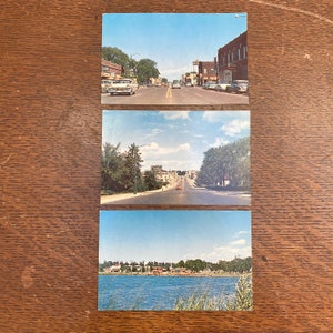Vintage ansichtkaart Grand Rapids, MN -Kies stijl- Straattaferelen - strand - Vintage Minnesota