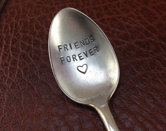 Freunde für immer von Hand gestempelt Löffel - handgemachte besten Freund Geschenk - cool nettes Geschenk Hand gestempelt Löffel - Getreide Löffel - lustiger Löffel-Freund Geschenk