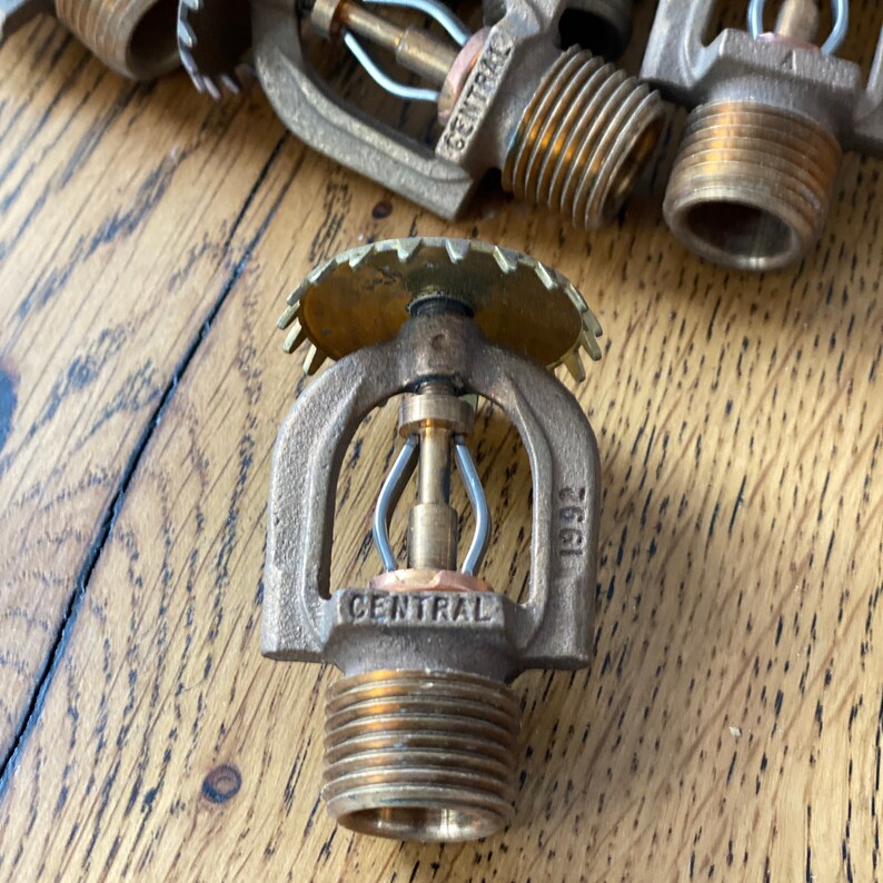 Vintage Copper Sprinkler Heads Central A 1992 ceiling or Etsy