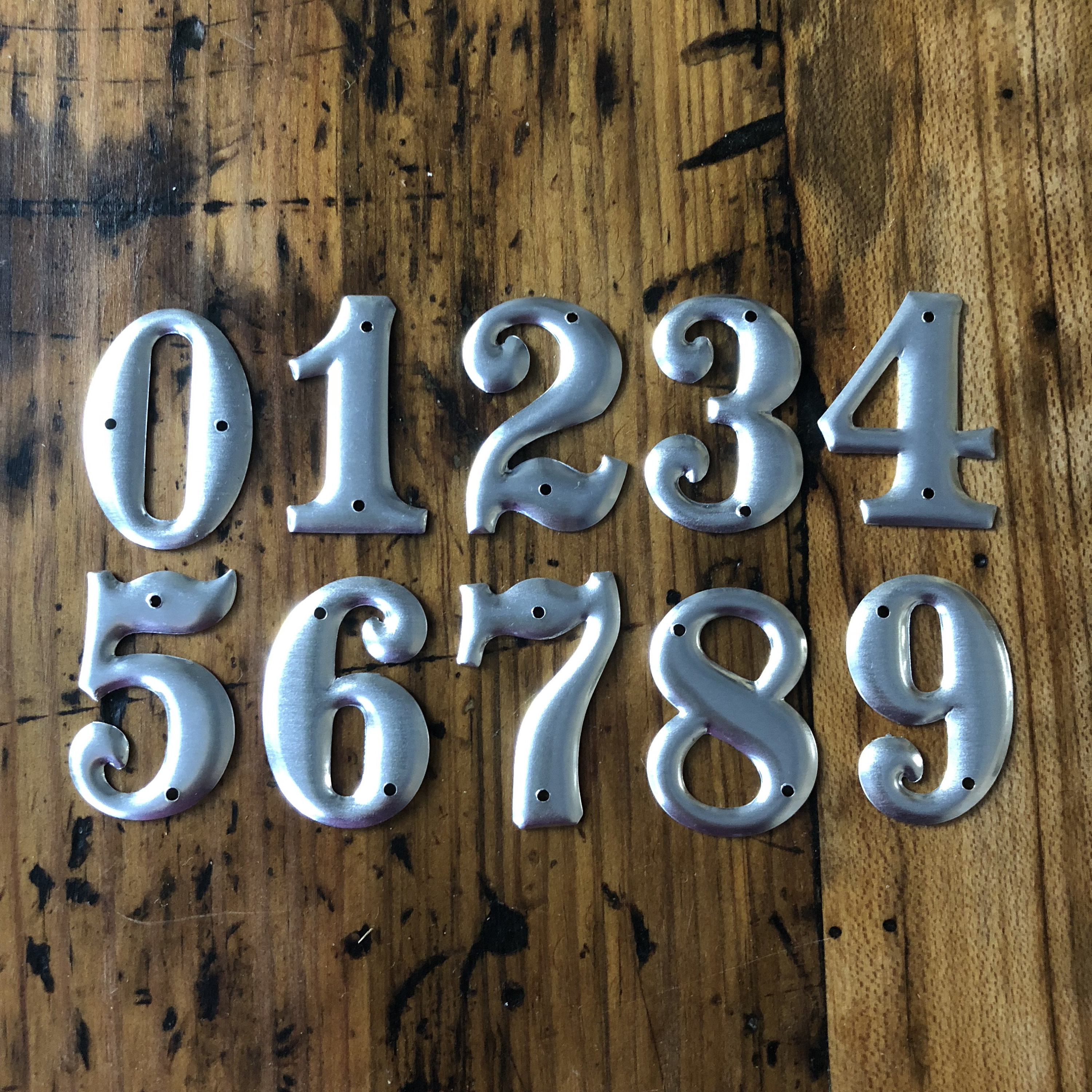 Bulk 20 Stainless Steel Number Charms - Choose Your Number - 1 - 25 Cursive Font - NUMBER002IND-B 25