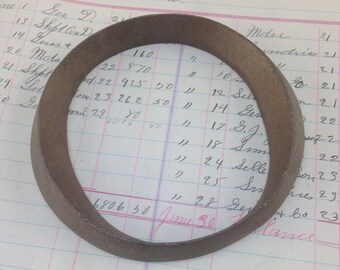 Antique Brass signe lettre O - lettre du chapiteau métal Vintage - signe industriel lettre - antique lettre métal - cuivre ou en laiton couleur 4" de haut