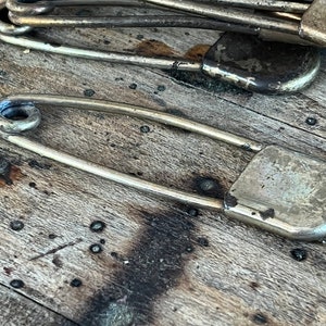 Pin de manta antiguo de 4 "- pasador de caballo - pasador de kilt - pin de seguridad grande - pin de plata - pin de seguridad - pin de manta de caballo - pin de seguridad grande - pin de seguridad