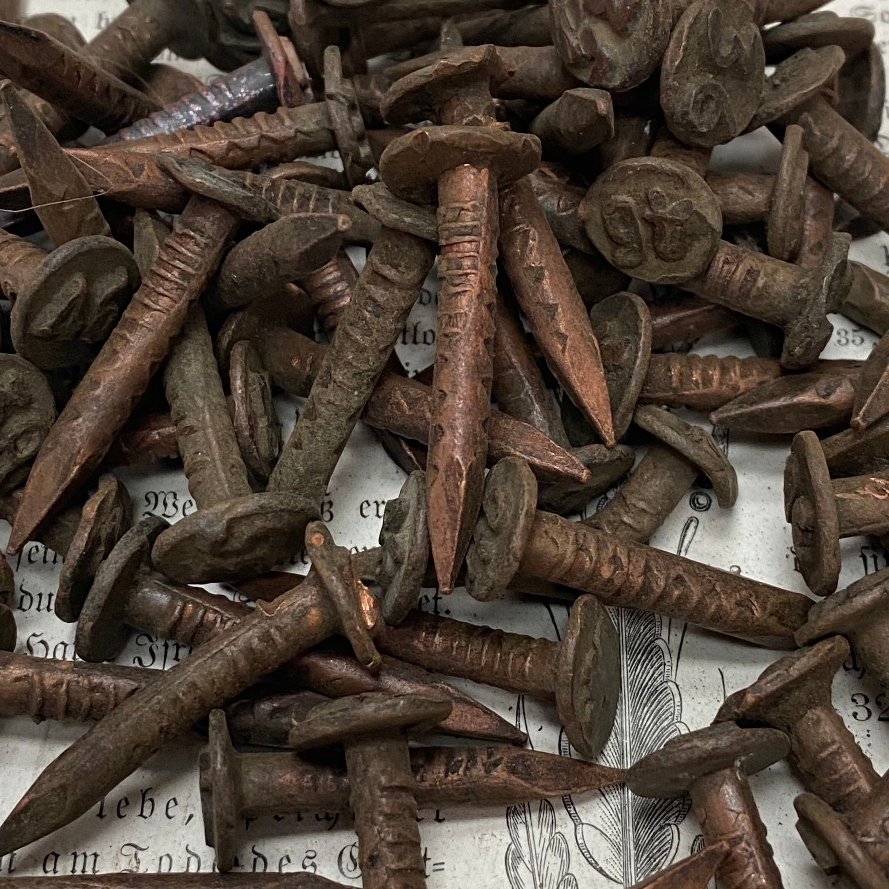 Vintage industrial railroad date nails choose your year jewelry