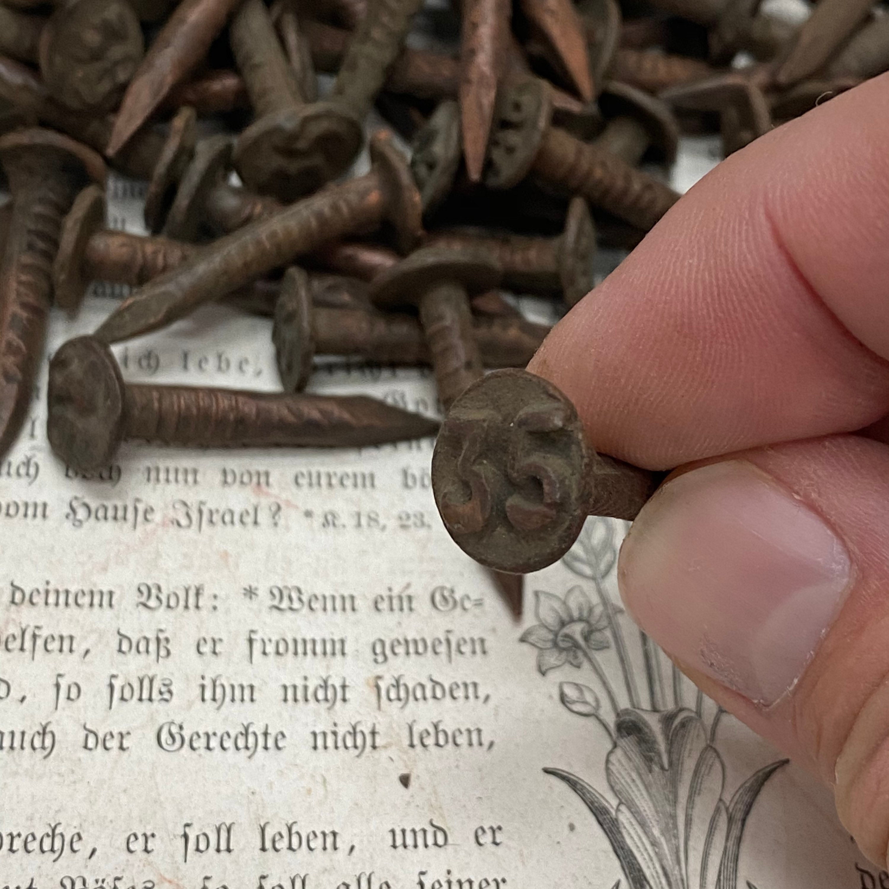 Vintage industrial railroad date nails choose your year jewelry