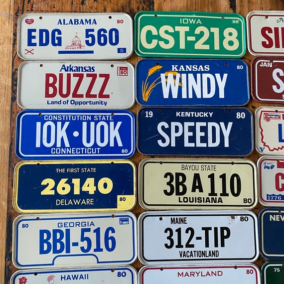 アラバマ州 ナンバープレート 1980