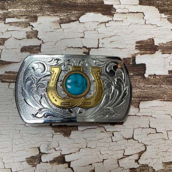 Vintage Belt Buckle Rockmount Winchester Repeating Arms Brass Belt Buckle main image 4