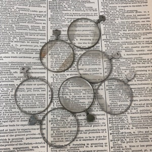 Monocle ancien - verres d'optométriste vintage - verres de lunettes - vieux verres de prescription - lot de verres médicaux vintage - verres optiques steampunk