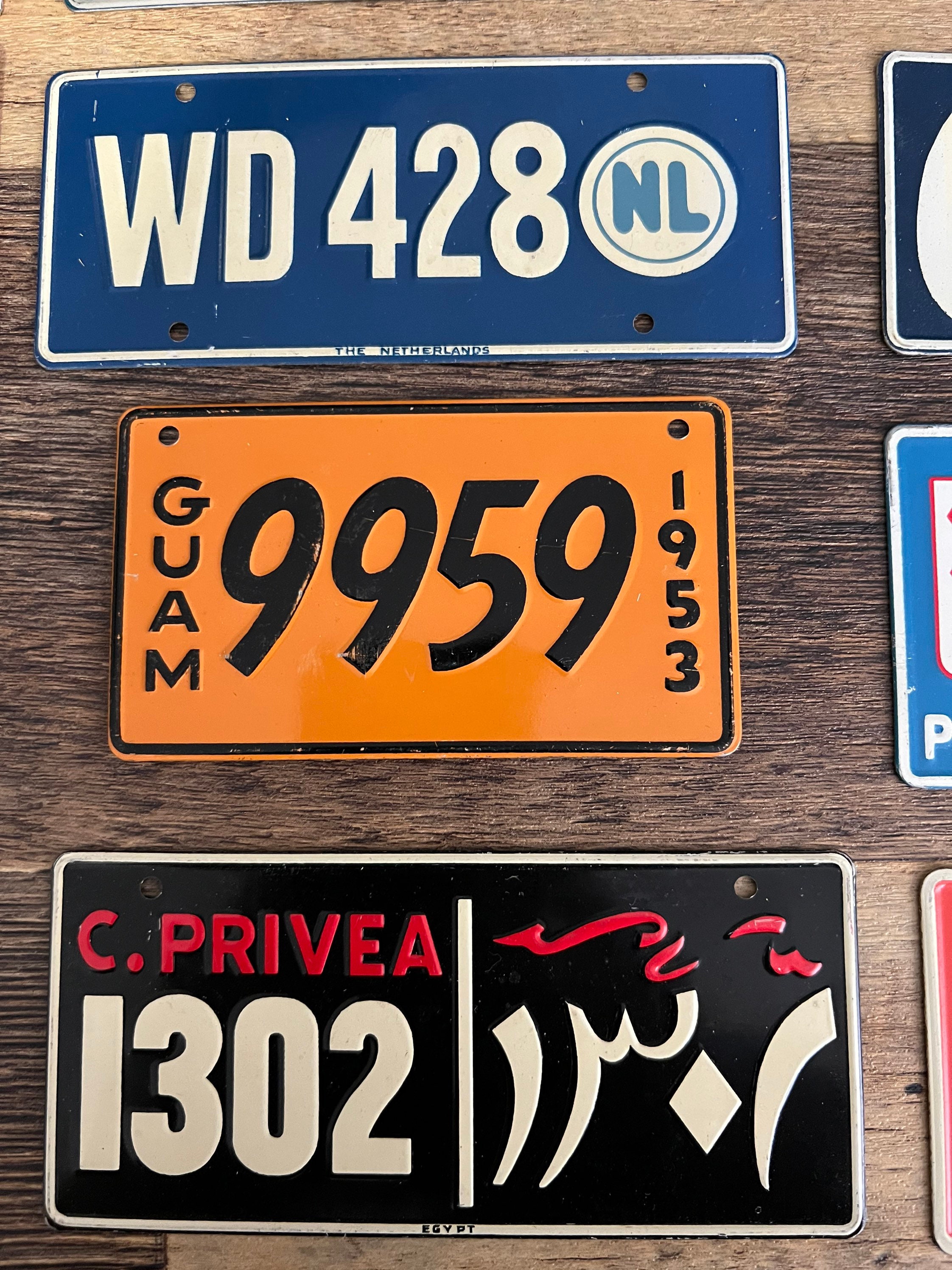 Plaques D'Immatriculation Miniatures Vélo – General Mills 1950 – Malte – Vintage USA