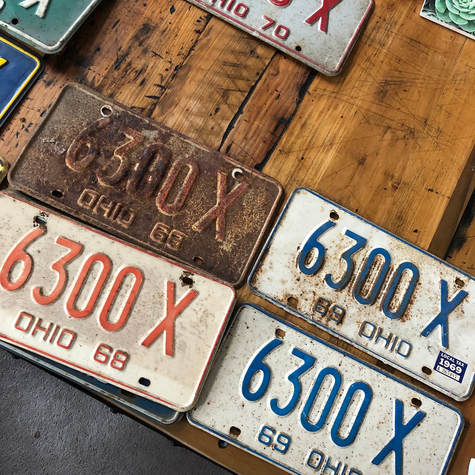 Vintage Ohio License Plates Choose the Year 19601974 Rusty Etsy
