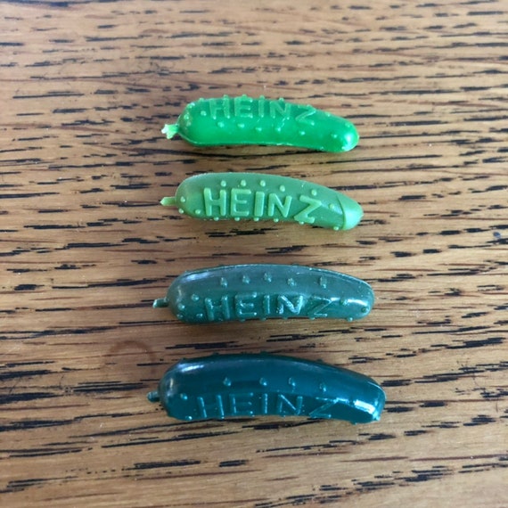 Vintage Heinz Pickle pin - Choose color - grass, … - image 1