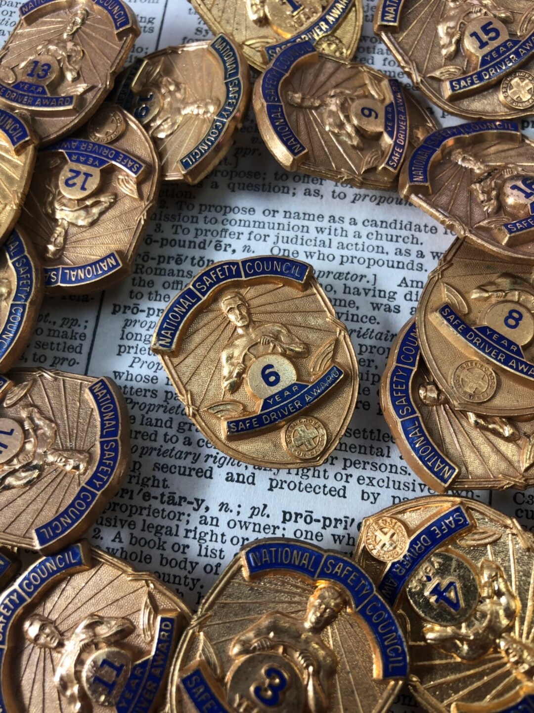 Vintage National Safety Council Safe Driver Award Lapel Pin