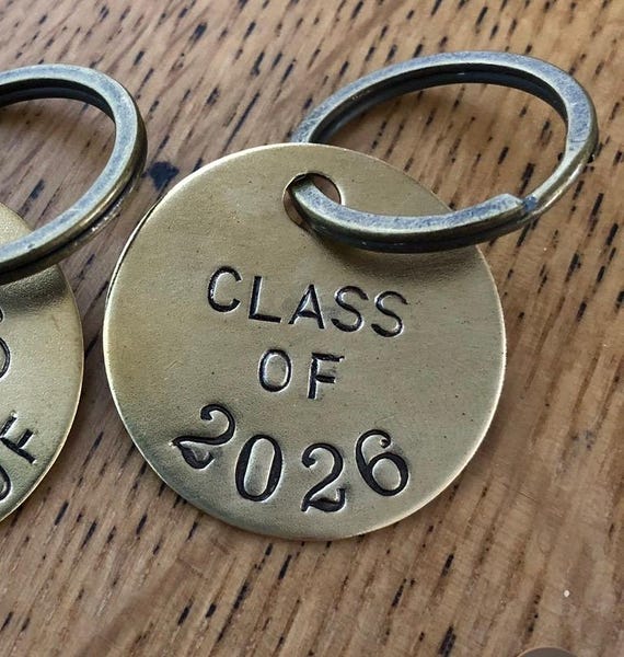 Class of 2026 Graduation keychain - high school college Graduate gift